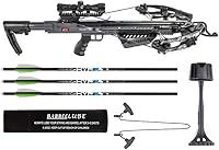 Killer Instinct Burner 415 FPS Crossbow Package Bundle: Gray Camo, Slayer Case, 20" Bolts, Deadstop Bolt & 100gr Broadheads