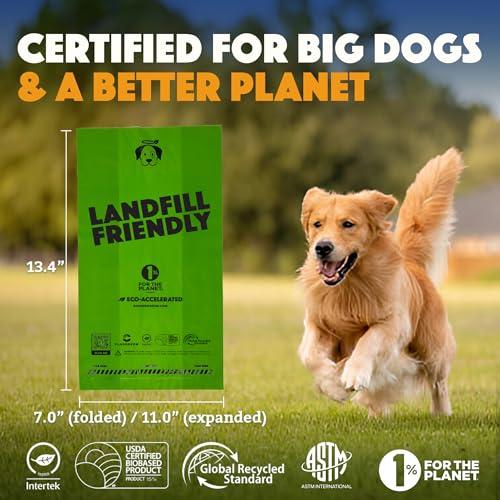 image for Doggy Do Good Landfill-Friendly Poop Bags | Dog Waste Bags Made with 5