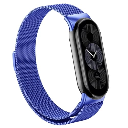 Bracelet acier inoxydable pour Xiaomi Band 9 et 8 style milanais