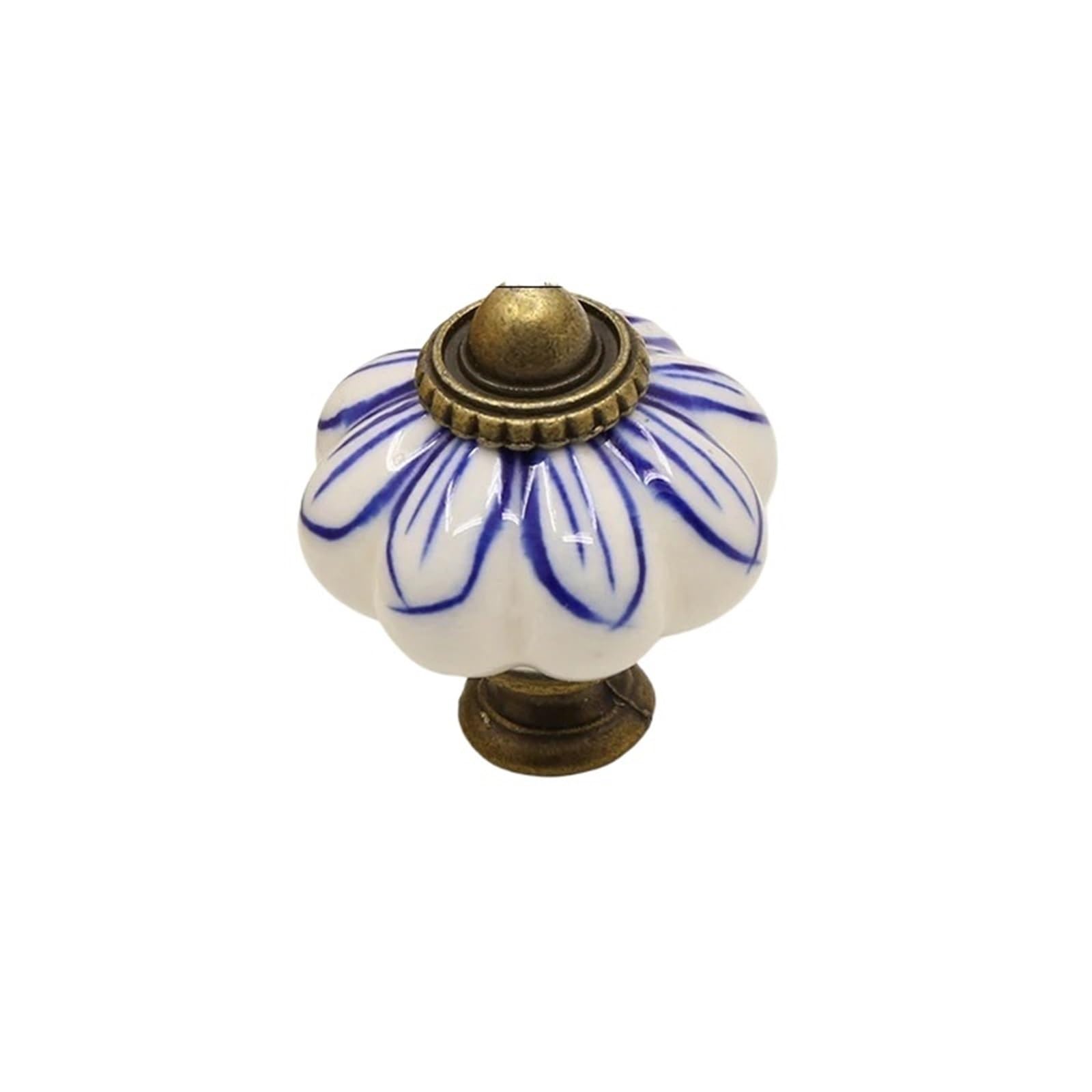 Kifsdlf Color2 Ceramic Farmhouse Pumpkin Cabinet Knob Drawer Furniture Handles Dresser Single Hole Door Pulls For Cupboard Wardrobes Furniture(Color2)