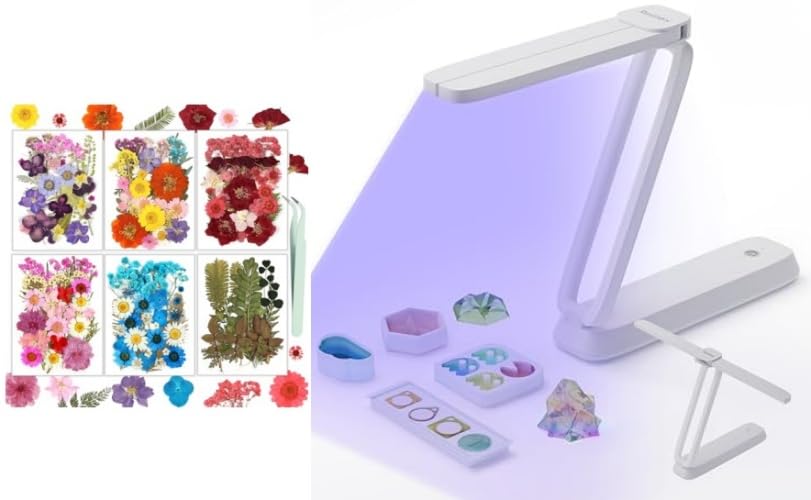Resiners UV Light & Resiners 174PCS Dried Pressed Flowers miniatura 1