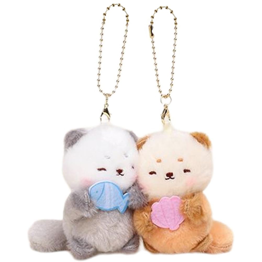 Amazon.co.jp: ぬいぐるみ キーホルダー キーチェーン カワウソ