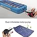 sanipoe Battery Powered Air Mattress Pump, Electric Quick-Fill Blower Portable Inflator Deflator for Inflatables Raft Bed Boat Pool Toy, Black