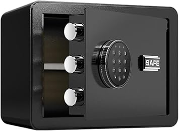 Cabinet Safes Digital Security Small Safes with Electronic Keypad Anti-Theft Home Safe Dual Alarm System, for Home Office Money BoxBlack