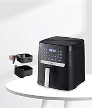 قلاية هوائية رقمية هيلتي سعة 8.5 لتر وقدرة 1800 وات Sk-10004 - أسود من سوكاني، 1800.0 واط