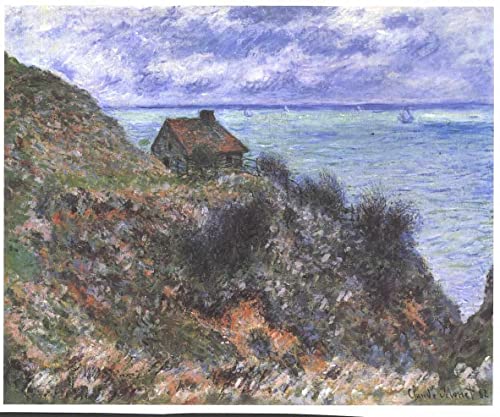 Chalet à Pourville Claude Monet affiche d'art pour décoration murale chambre