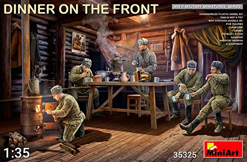 Kit figurines Mini Art 35325 à l'échelle 1:35 pour diorama militaire Dîner à l'avant