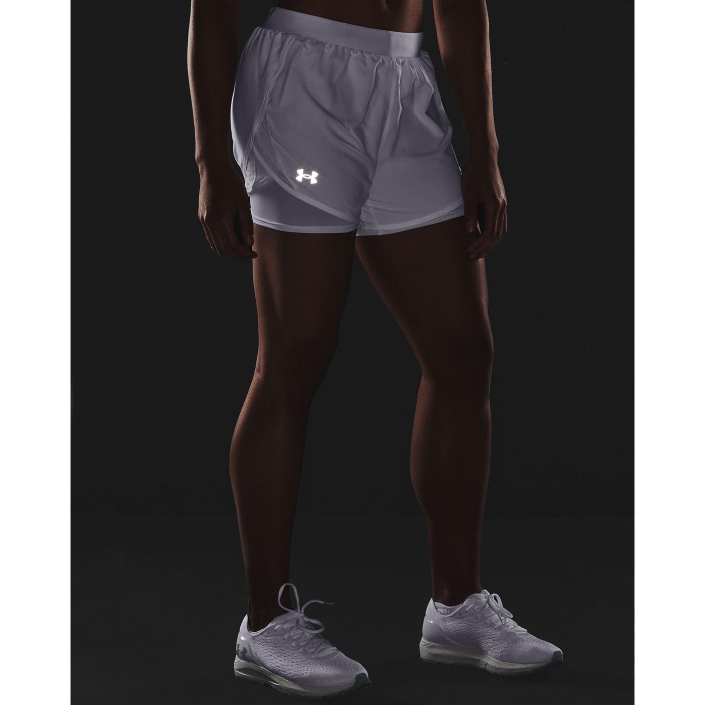 Under Armour Fly by 2.0 2In1 Short de Running Femmes Black/Black/Reflective