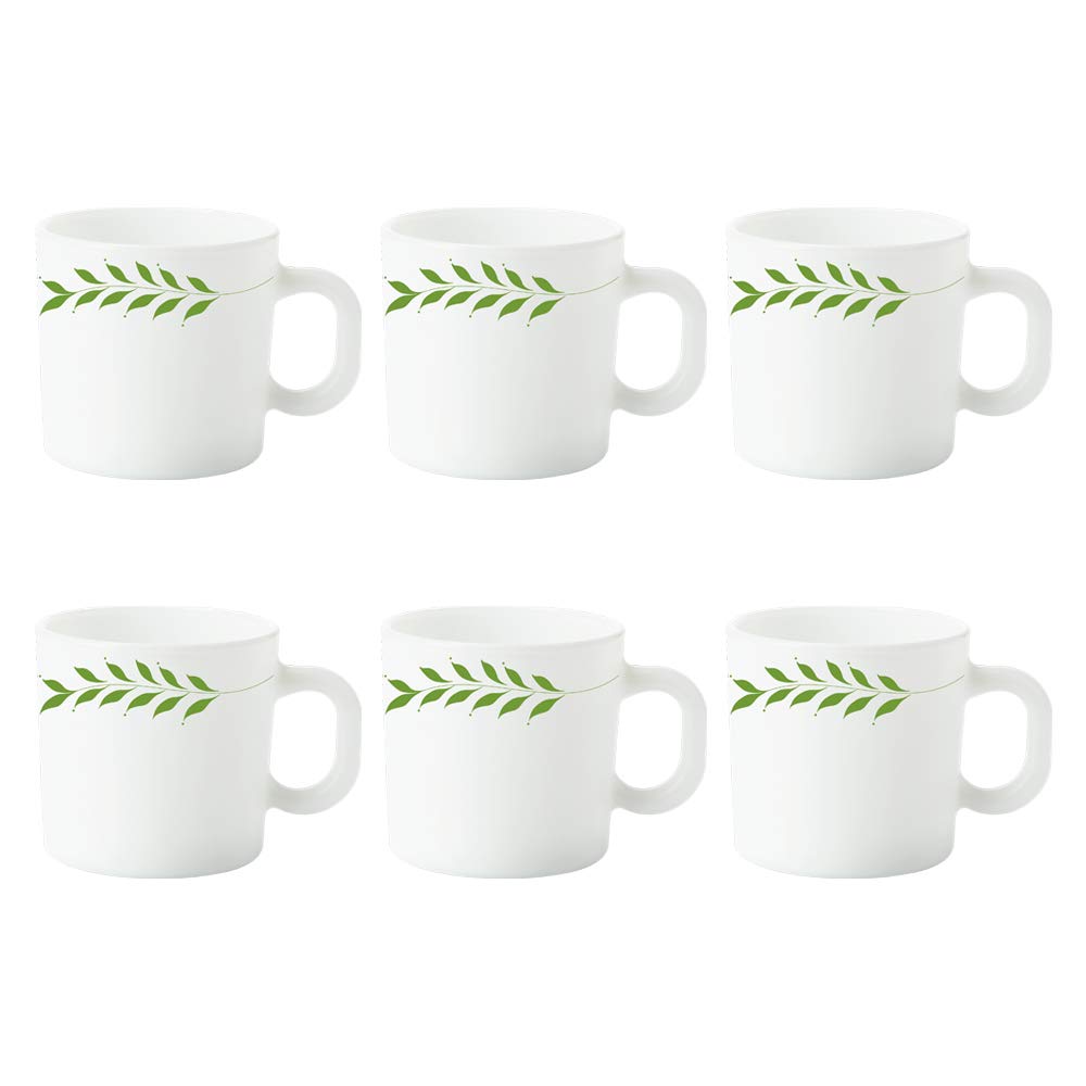 Larah by Borosil Mug Set 6-Pieces .