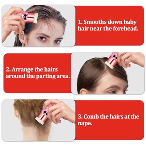 Goiple Hair Wax Stick for Hair Non-greasy Styling Hair Pomade Stick - Hair Styling Waxes Nourishing Accessories for Men Women & Kids, Wax Stick for Flyaways - Hair Care Slick Back Stick