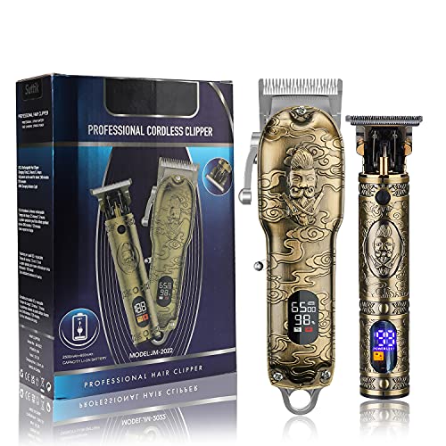Resuxi Hair Clippers For Men With Barber Trimmer Set,Professional Haircut Clippers For Hair Cutting Grooming Kit,Cordless Beard Trimmer Hair Cutter Barber Supplies Usb Rechargeable #TOP1