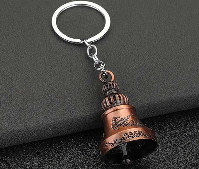 Image of Guardian Bell KeyChain Tibetan Key Chain Good Luck Key Chain