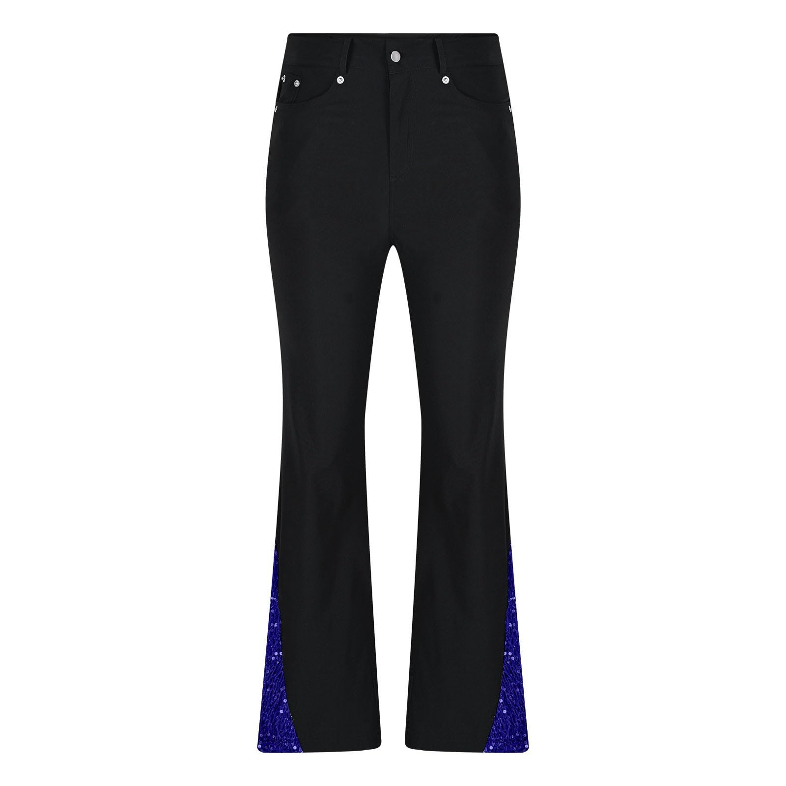 Pantalon évasé pour homme - Pantalon disco à paillettes - Tenue des années 80 - Tenue disco - Tenue disco - Costume hippie pour homme - Costume de carnaval