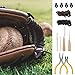 12pcs Mitt Repair Kit, Baseball Glove Relacing Kit Includes Leather Strips, Baseball Glove Lace Drawing Threader, Glove Locks, Lacing Tools with Box Baseball & Softball Mitt Accessories