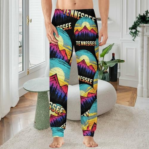 Vintage Tennessee Men's Pajama Bottoms Sleep Lounge Soft Comfy Pants Sleepwear2