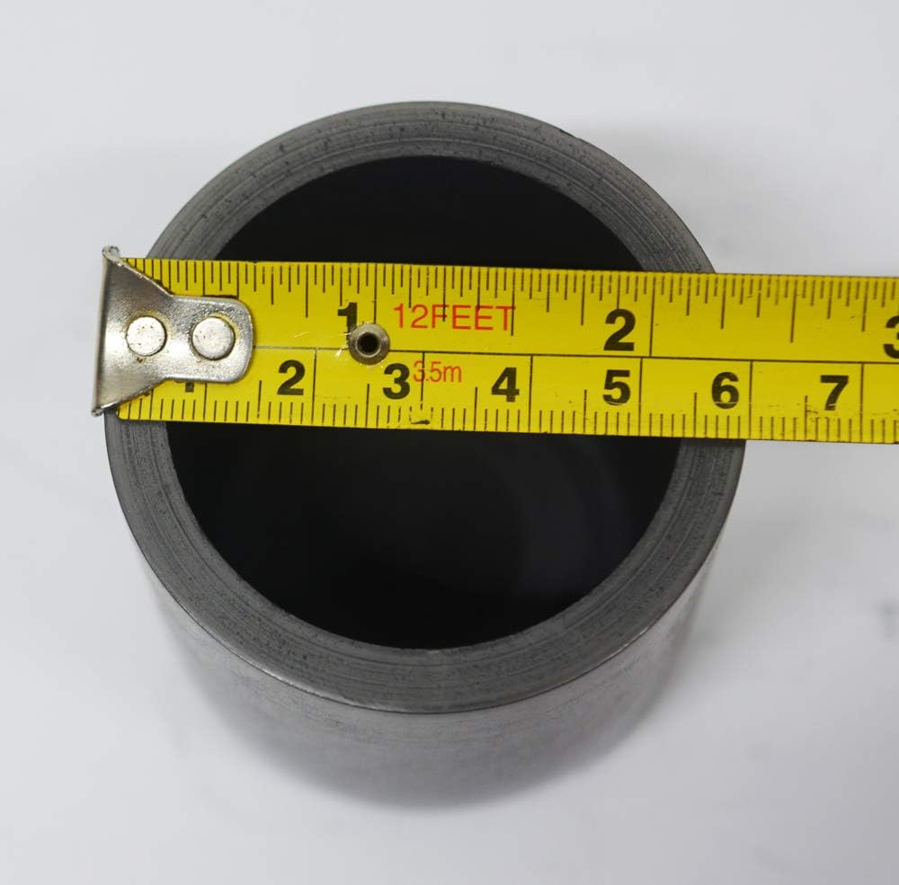 OTOOLWORLD Smelting Lab Graphite Crucible with Cover Lab Supply 60MM X 60MM