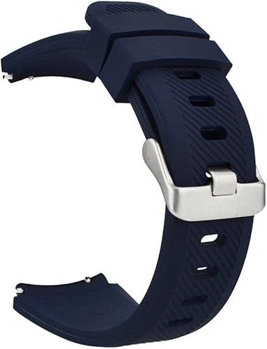 Miniatura 2 de iBazal 22mm Silicone Band Compatible with Samsung Galaxy Watch 3 45mm Galaxy Watch 46mm Gear S3 Frontier Classic Band, Adjustable Silicone Strap