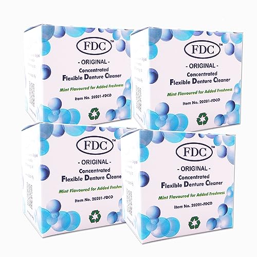 Flexible Denture Cleaner FDC ~ 3 Months Supply (4 Boxes (1 Year Supply))