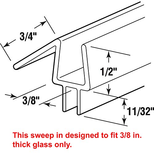 Prime-Line M 6258 Frameless Shower Door Bottom Seal – Stop Shower Leaks And Create A Water Barrier (3/8” X 36”, Clear Vinyl) & Loctite 908570 2.7 Oz Tub Clear Silicone Waterproof Sealant, Single Tube #TOP2