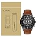 Produktbild LvBu Armband Kompatibel mit Fossil Collider HR, Quick Release Leder Classic Ersatz Uhrenarmband für Fossil Hybrid Smartwatch HR Collider/Fossil Collider Hybrid Smartwatch (Braun)