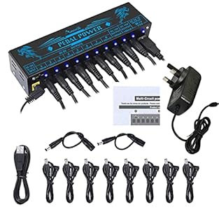 📣【10 Isolated Outputs】 This power brick offers 10 isolated outputs for clean, noise-free operation of your pedals. 7 * 9V 100mA outputs + 1 * 9V 500mA output + 1 * 12V 100mA output + 1 * 18V 100mA output, power 10 effect pedals simultaneously without...