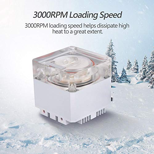 Richer-R CPU Water Cooling Pump, 3.5m Head, 800L/H Flow, 3000RPM, PC Compatible, Desktop, White - Image 3