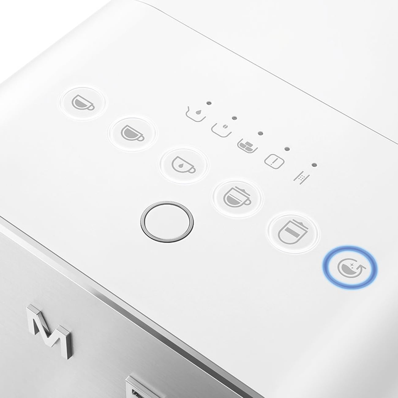 Smeg BCC13WHMEU espresso coffee machine with Milchfunktion matt white with stainless steel