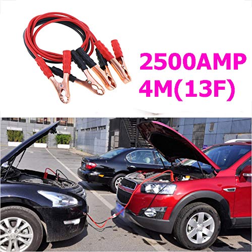 25mm² Auto Booster Jumper Cables Heavy Duty Commercial Grade Automotive Booster Cables For Car Van Truck (2500A 13Ft)