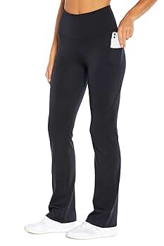 【I AM MARI】Selen Bootcut Slacks Pants Amazon.com : Marika Women's Standard Zen High Rise Pocket