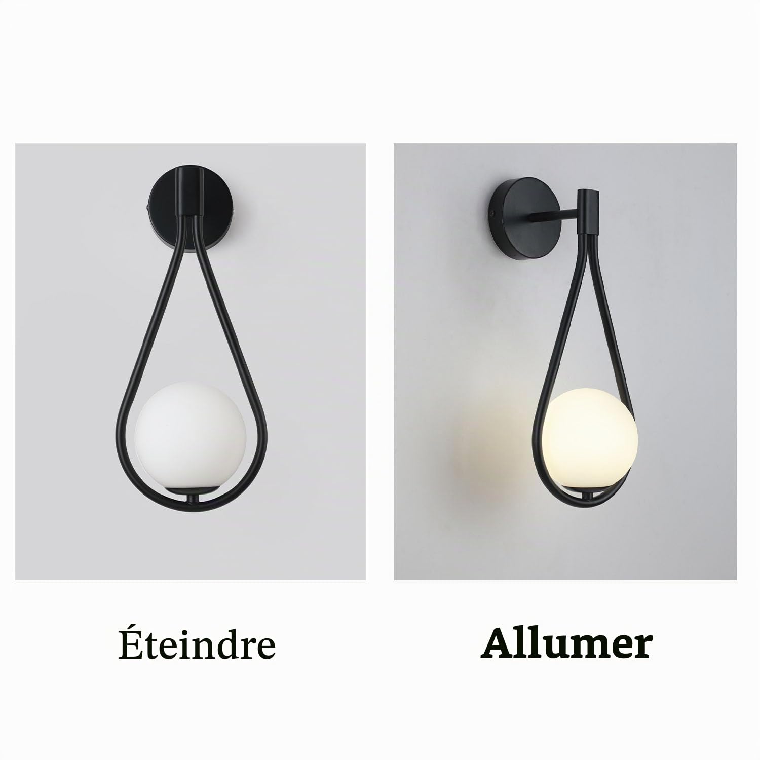 zhxinashu Appliques Murales Goutte d'Eau, Luminaire Intérieur pour Salon