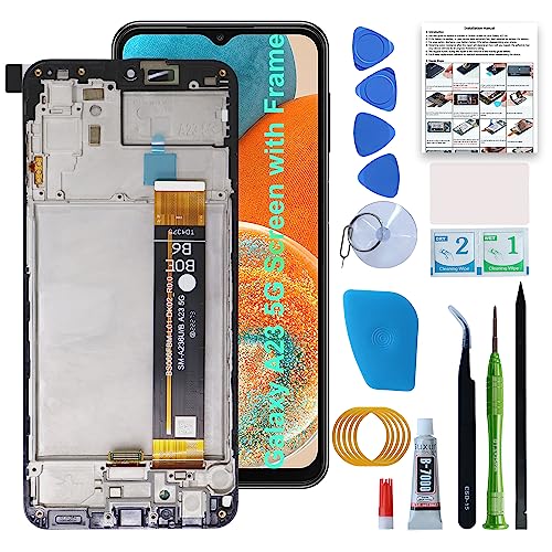 LOZOP A23 5G LCD Screen Replacement Kit with Frame Compatible for Samsung Galaxy A235G SM-A236U, A236U1, S236D, A236V with User Manual and Repair Tools