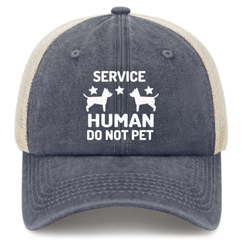 Service Human do not pet Sun Hats Cycling caps for Grandma