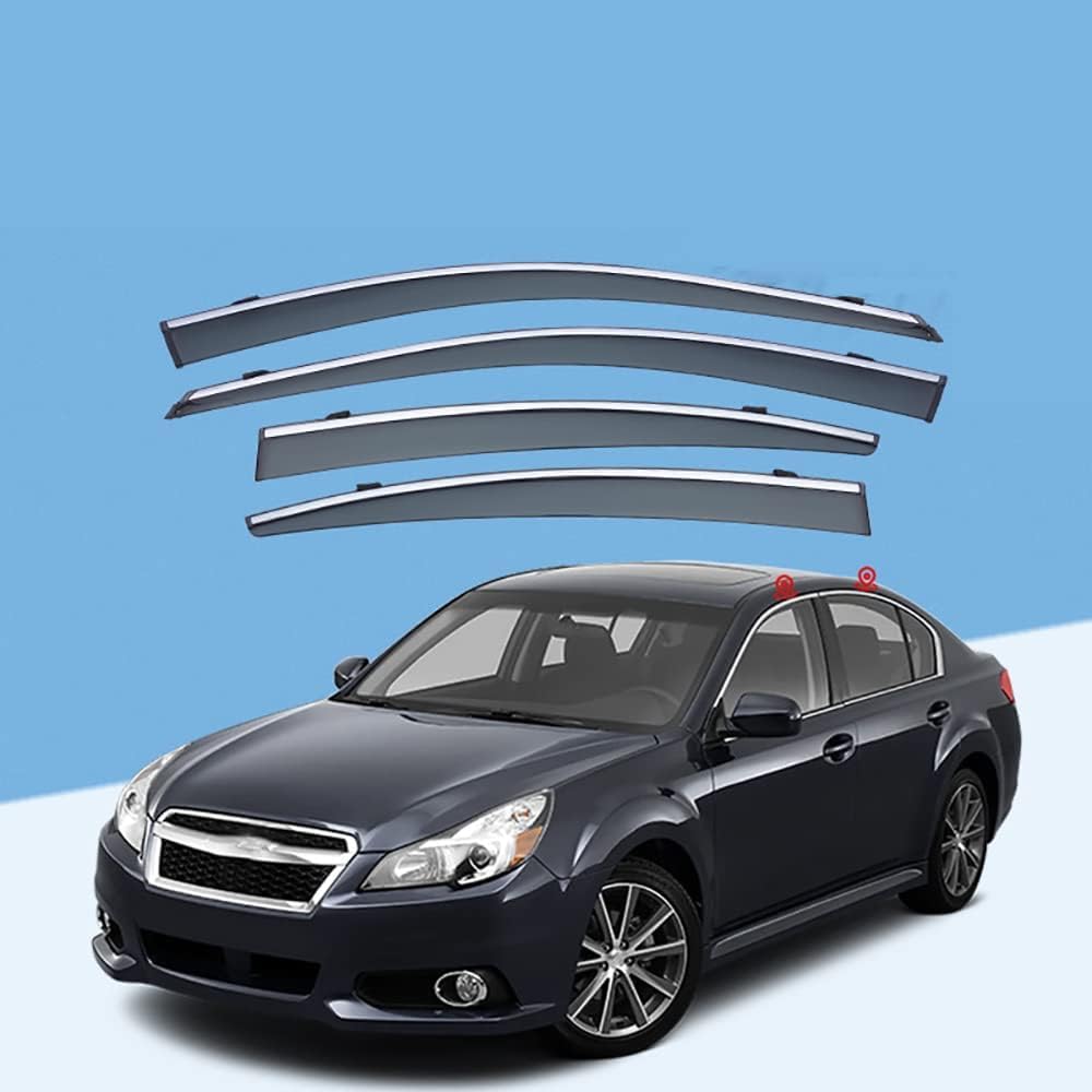 PANXUC Car Wind Deflectors for Subaru Legacy Sedan 2010-2014, Side Window Wind Rain Deflector Window Visor Sun Rain Guard Smoke Guards