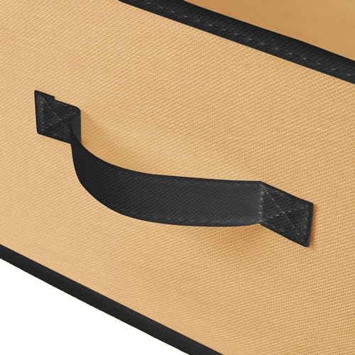 Image of Kuber Industries (Set of 12) Foldable Organisers Storage Box for Clothes | Dress Organizer & Cubbies Storage Cubes for Innerwear | Undergarments | Socks | Jeans | Books Arranging Utility Box (Brown)