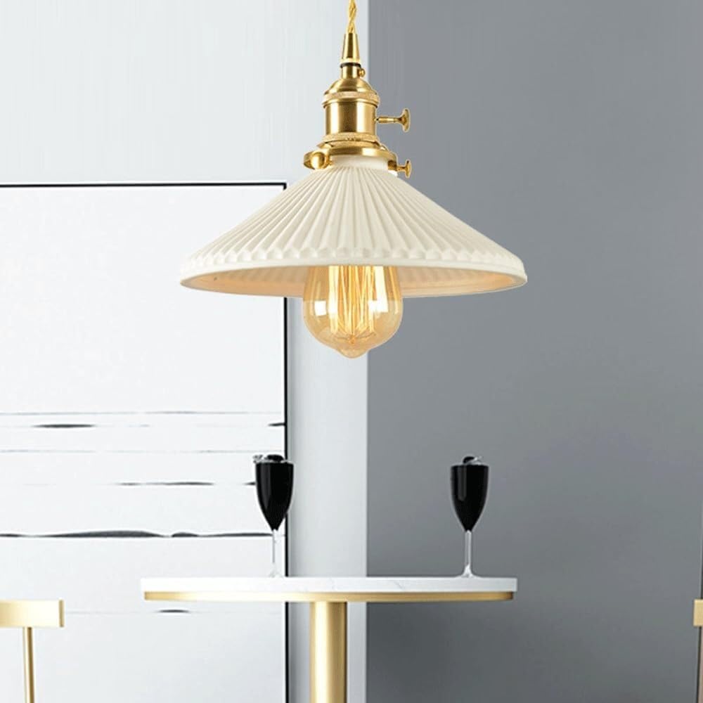 Lampe Suspendue Moderne en céramique blanche pour salon, chambre et bar chic E27