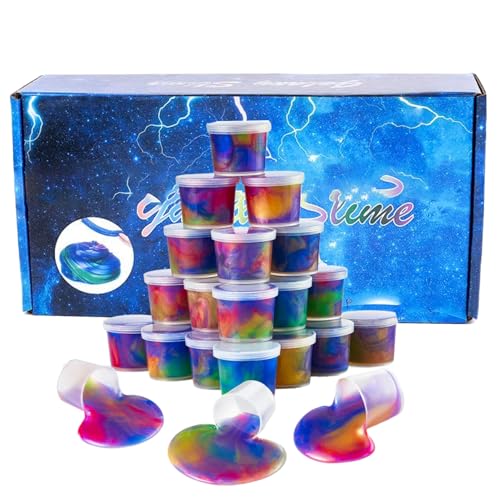 Syglawnd Plastilina, Juego de plastilina 36 Piezas/Juego, elástica no pegajosa de Colores Mezclados, para aliviar el estrés, DIY para niñas y niños, Accesorios para Fiestas