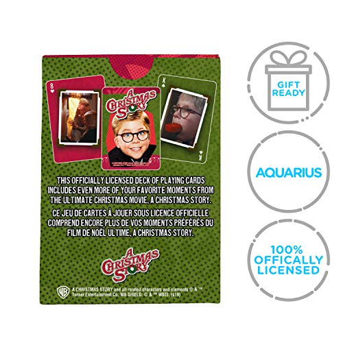 Aquarius A Christmas Story Playing Cards - Christmas Themed Deck Of Cards For Your Favorite Card Games - Officially Licensed Christmas Story Merchandise & Collectibles #TOP6