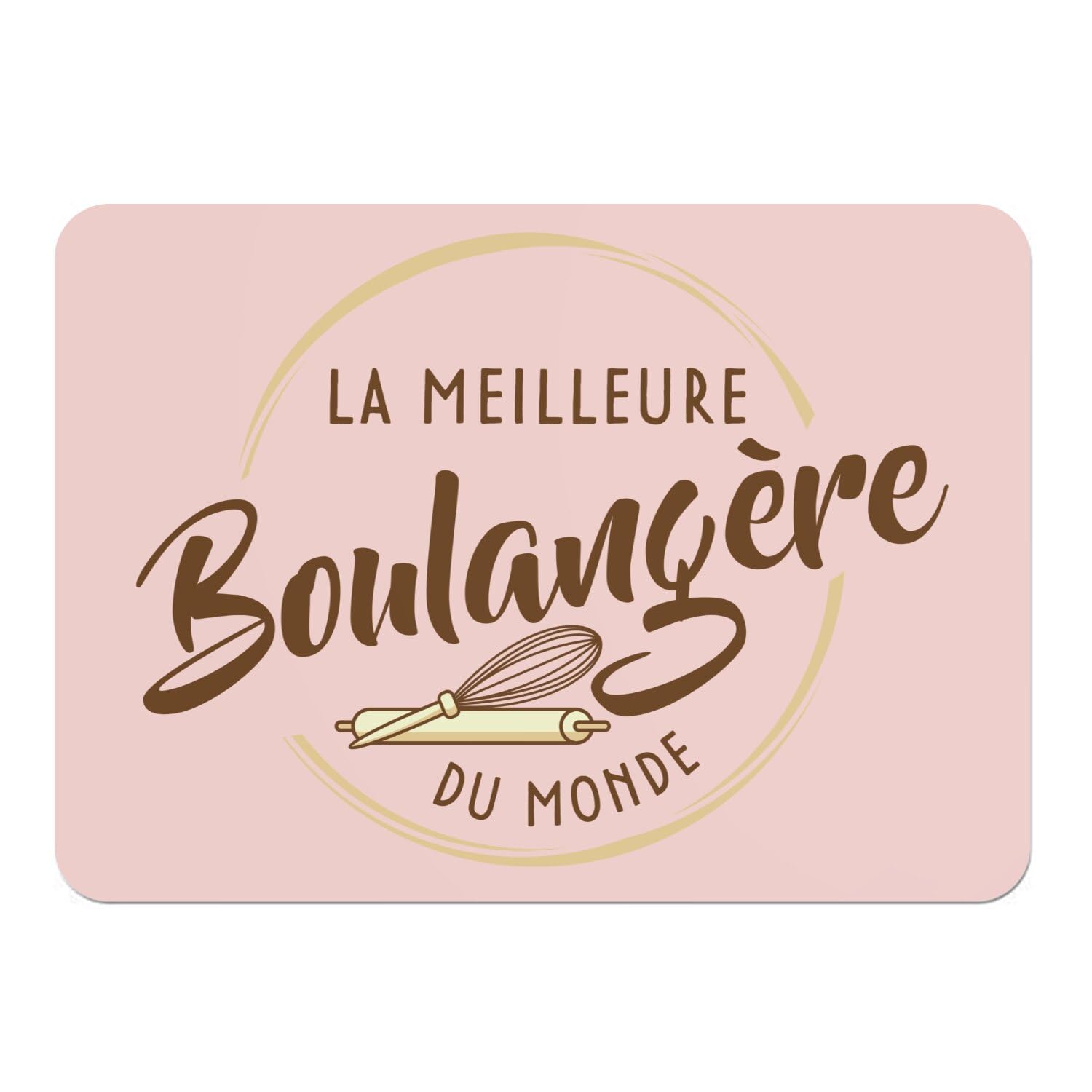 Sets de table rose La Meilleure Boulangère, cadeau idéal pour passionnée de pain
