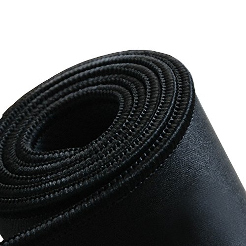 Hooyee Extended Non-Slip Rubber Base 3Mm Thick Soft Keyboard Gaming Mouse Pad Mat, Stitched Edges 31.5"X11.8"X0.12" (Black) #TOP2