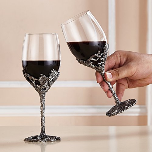 SEMAXE Novelty Wine Glasses for Wine Tasting, Holiday, Birthday and Wedding Gifts-Set of 2 - Thumbnail 5