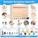 INIFEIDALA Montessori Toys for 3 4 5 Year Old,Montessori Screwdriver Board Set-Lock and Key Toy,Kids Tool Set,Preschool Learning Sensory - Fine Motor Skills - STEM Toys(8 Locks and Keys)