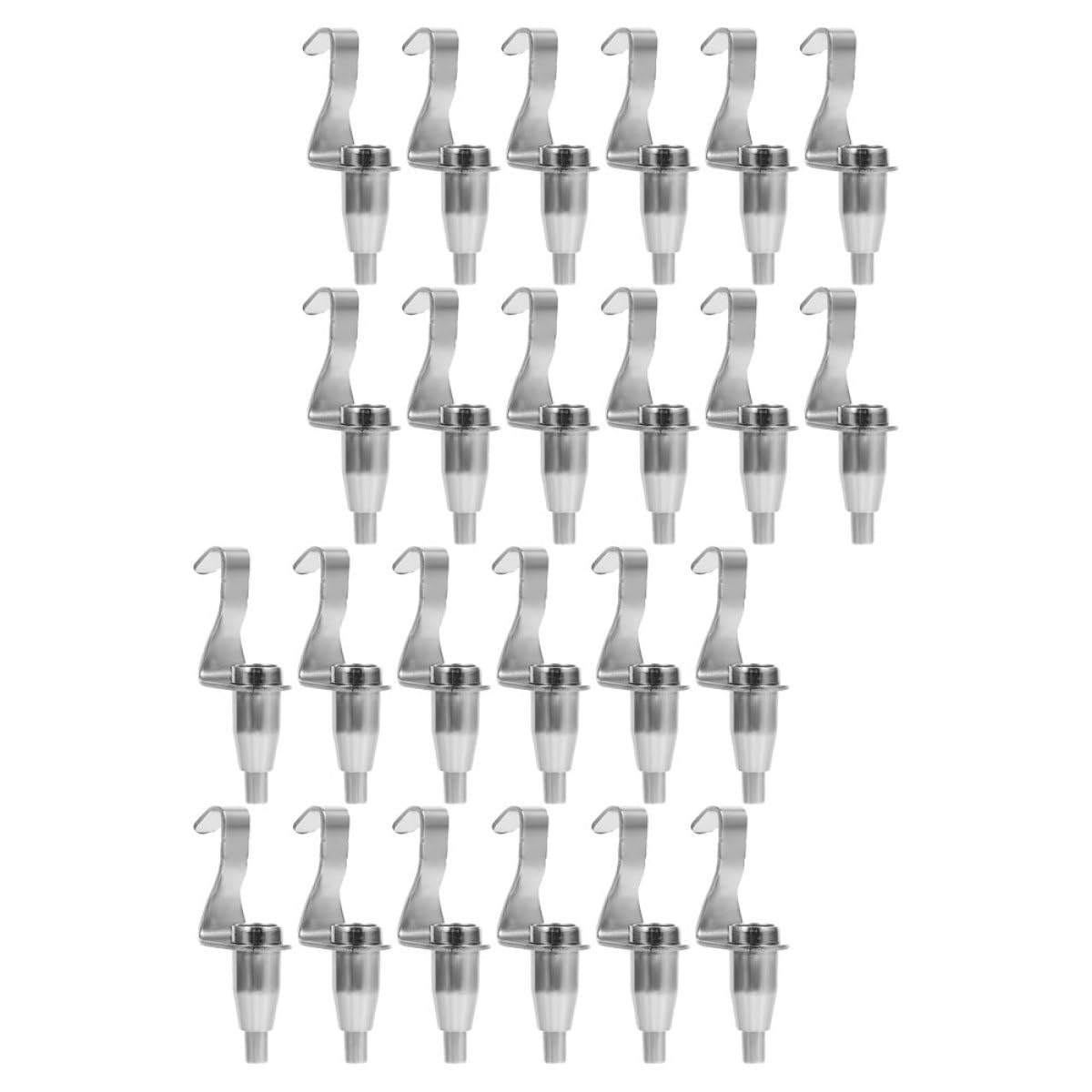 Crochets de cimaise réglables en fer Zerodeko | Lot de 24 supports