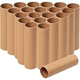 Round Cardboard Paper Tubes, Craft Rolls for Art and DIY Projects (1.7 x 6 in, 24 Pack)