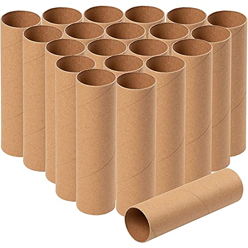Round Cardboard Paper Tubes, Craft Rolls for Art and DIY Projects (1.7 x 6 in, 24 Pack)