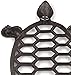 GASARÉ, Cast Iron Trivet for Hot Dishes, Pots, and Pans, Metal Trivet, Sea Turtle Design, Rubber Feet Caps, Ring Hanger, 11.5 x 8 Inches, Brown, 1 Unit