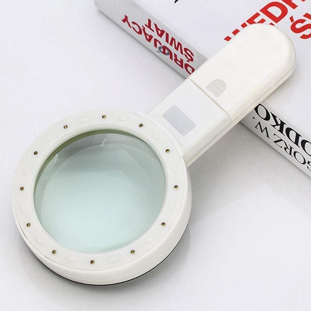 Loupe à la LED 100 mm CRODY grossissante pour lecture de vieillesse