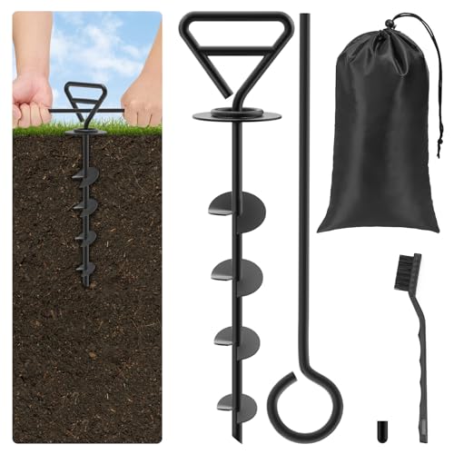 Tivray Bodenanker Hund, Robuste Hunde Anbindepfosten Erdhaken Hund für...