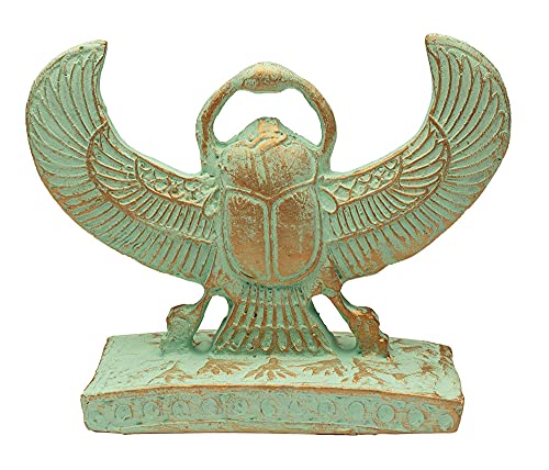 Estatua escarabajo alado patina 3 pulgadas