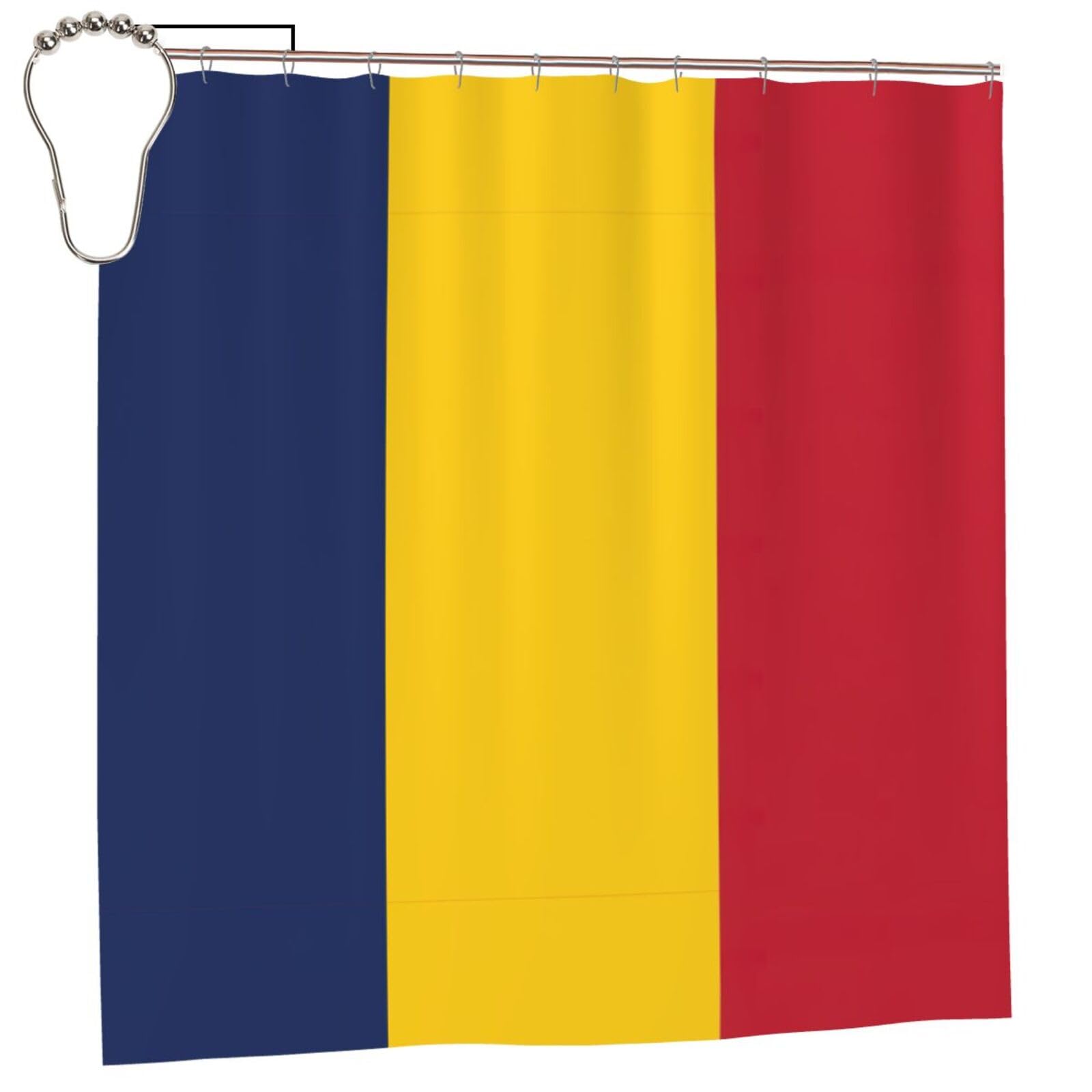 Rideau de douche Tchad anti-moisissure en polyester 183 cm empêchant les fuites d'eau
