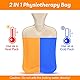 URBZUE klassische Wärmflasche mit Bezug, 2L Hot Water Bottle Nackenwärmflasche Wärmekissen Rücken, Bettflasche zu Hitze & Kühlen für Frauen Menstruations Perioden, Schulter Unterleib Thermophor